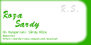 roza sardy business card